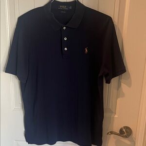 Polo by Ralph Lauren Men's Dark Blue Polo Shirt